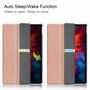 F�r Lenovo Tab P11 Pro 11.5 Zoll TB-J706F Tablet Tasche 3 folt Wake UP Smart Cover Etuis Rose Gold
