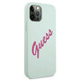 Guess Script Vintage Apple iPhone 12 / 12 Pro Fuchsia Blau Hard Case Cover Schutzhlle Etui