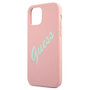 Guess Silikon Vintage Apple iPhone 12 Pro Max Rosa Gr�n Hard Case Cover Schutzh�lle Etui