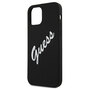 Guess Silikon Vintage Apple iPhone 12 / 12 Pro Schwarz Wei� Hard Case Cover Schutzh�lle Etui