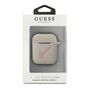 Guess Apple Airpods Cover Grau Pink Silicone Vintage Schutzh�lle Tasche Case Etui Halter