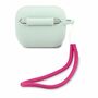 Guess Apple Airpods Pro Cover Blau Pink Silicone Vintage Schutzh�lle Tasche Case Etui Halter
