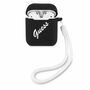 Guess Apple Airpods Cover Schwarz Wei� Silicone Vintage Schutzh�lle Tasche Case Etui Halter