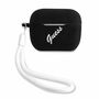 Guess Apple Airpods Pro Cover Schwarz Wei� Silicone Vintage Schutzh�lle Tasche Case Etui Halter
