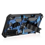 F�r Samsung Galaxy S21 Plus Camouflage Shockproof Armor TPU Schutz Tasche H�lle Cover Dunkelblau