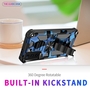 F�r Samsung Galaxy S21 Ultra Camouflage Shockproof Armor TPU Schutz Tasche H�lle Cover Dunkelblau