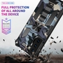F�r Samsung Galaxy S21 Plus Camouflage Shockproof Armor TPU Schutz Tasche H�lle Cover Blau
