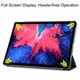 Fr Lenovo Tab P11 11.0 Zoll TB-J606F Tablet Tasche 3 folt Wake UP Smart Cover Etuis Schwarz
