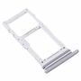 Dual Sim Karten Halter f�r Samsung Galaxy Note 10 Lite Silber SD Tray