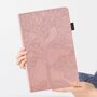 F�r Apple iPad Air 11 2025 / 2024 / Pro 11.0 2020 Baum Muster Pink Kunstleder H�lle Cover Tasche Case