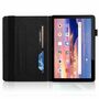 Fr Huawei MediaPad T5 10.1 Zoll Baum Muster Schwarz Kunstleder Hlle Cover Tasche Case Neu
