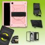 F�r Samsung Galaxy Tab A7 10.4 2020 T500 / T505 aufstellbare Outdoor Hybrid Rosa 360 Grad mit Halte-Schlaufe Tablet Tasche Etuis Cover Case Schutz Robust Neu 