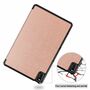 F�r Huawei MatePad T10 / T10s 2020 Tablet Tasche 3 folt Wake UP Smart Cover Etuis Dunkel Rose Gold