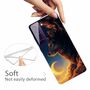 F�r Samsung Galaxy S21 Plus Silikon Case TPU Sky Wolf Schutz Muster Tasche H�lle Cover Etuis