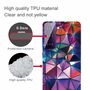 F�r Samsung Galaxy S21 Plus Silikon Case TPU Color Blocks Schutz Muster Tasche H�lle Cover Etuis