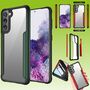F�r Samsung Galaxy S21 Hybrid Case Iron Man Gr�n Handy Tasche H�lle Cover Schutz 