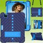 F�r Apple iPad Air 2020 4.Gen 10.9/ Air 2022 Shockproof Hybrid Tablet H�lle mit Band Navy Blau 