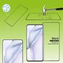 F�r Huawei P50 4D Premium 0,3 mm H9 Full Curved Hart Glas Schwarz Folie Schutz H�lle Neu 