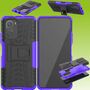 F�r Xiaomi Redmi Note 10 / 10s Hybrid Case 2teilig Outdoor Lila Tasche H�lle Cover Schutz 