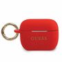 Guess Apple Airpods Pro Cover Rot Glitter Silicone Schutzh�lle Tasche Case Etui Halter
