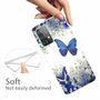 F�r Samsung Galaxy A52 / A52s 5G Silikon Case TPU Motiv White Flower Butterfly Schutz H�lle Cover Etuis Zubeh�r Transparent