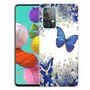 F�r Samsung Galaxy A52 / A52s 5G Silikon Case TPU Motiv White Flower Butterfly Schutz H�lle Cover Etuis Zubeh�r Transparent