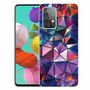 F�r Samsung Galaxy A52 / A52s 5G Silikon Case TPU Motiv Color Blocks Schutz H�lle Cover Etuis 