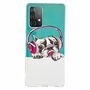 F�r Samsung Galaxy A52 / A52s 5G Silikon Case TPU Motiv Headset Dog Schutz H�lle Cover Etuis 