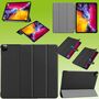 Premium Smart Cover Schwarz Tasche Etuis H�lle f�r Apple iPad Air 13 2024 / Pro 12.9 2021 