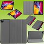 Premium Smart Cover Grau Tasche Etuis H�lle f�r Apple iPad Air 13 2024 / Pro 12.9 2021 