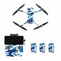STARTRC Schutzfolien Set f�r DJI Air 2S und Drohnen Zubeh�r Fernsteuerung Camouflage Blau