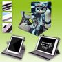 F�r Apple iPad 10.2 Zoll 2019 / 2020 / 2021 7. / 8. / 9. Gen 360 Grad Rotation Universell Motiv 6 Tablet Tasche Kunst Leder H�lle Etuis 