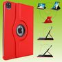 F�r Apple iPad Air 11 2025 / 2024 / Pro 11.0 2022 / 2021 360 Grad Rotation Tablet Tasche H�lle Rot