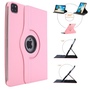 F�r Apple iPad Air 11 2025 / 2024 / Pro 11.0 2022 / 2021 360 Grad Rotation Tablet Tasche H�lle Rosa 