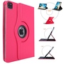 F�r Apple iPad Air 11 2025 / 2024 / Pro 11.0 2022 / 2021 360 Grad Rotation Tablet Tasche H�lle Pink 