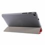 F�r Samsung Galaxy Tab A7 Lite 2021 8.7 3 folt Wake UP Smart Cover Tablet Tasche Rot