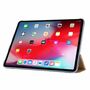 F�r Apple iPad Air 13 2024 / Pro 12.9 2021 3 folt Wake UP Smart Cover Tablet Tasche Gold Etuis
