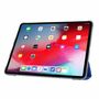 F�r Apple iPad Air 13 2024 / Pro 12.9 2021 3 folt Wake UP Smart Cover Tablet Tasche Dunkel Blau Etuis