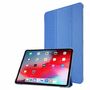F�r Apple iPad Air 13 2024 / Pro 12.9 2021 3 folt Wake UP Smart Cover Tablet Tasche Dunkel Blau Etuis