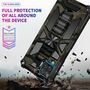 F�r Samsung Galaxy A42 Camouflage Shockproof Armor TPU Schutz Tasche H�lle Cover Gr�n