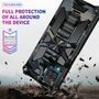 F�r Samsung Galaxy A42 Camouflage Shockproof Armor TPU Schutz Tasche H�lle Cover Hellblau