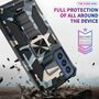 F�r Samsung Galaxy S21 FE Camouflage Shockproof Armor TPU Schutz Tasche H�lle Cover Hellblau