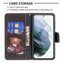 F�r Samsung Galaxy S21 FE G990B Kunstleder Handy Tasche Book Motiv 1 Schutz H�lle Case Cover Etui Neu