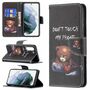 F�r Samsung Galaxy S21 FE G990B Kunstleder Handy Tasche Book Motiv 1 Schutz H�lle Case Cover Etui Neu
