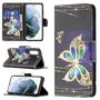 F�r Samsung Galaxy S21 FE G990B Kunstleder Handy Tasche Book Motiv 2 Schutz H�lle Case Cover Etui Neu