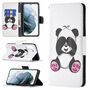 F�r Samsung Galaxy S21 FE G990B Kunstleder Handy Tasche Book Motiv 3 Schutz H�lle Case Cover Etui Neu