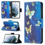 F�r Samsung Galaxy S21 FE G990B Kunstleder Handy Tasche Book Motiv 4 Schutz H�lle Case Cover Etui Neu