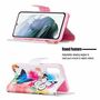 F�r Samsung Galaxy S21 FE G990B Kunstleder Handy Tasche Book Motiv 6 Schutz H�lle Case Cover Etui Neu
