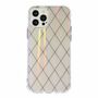 F�r Apple iPhone 12 Mini Shockproof TPU Rauten Muster Schutz Tasche H�lle Cover Etui Transparent