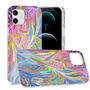 F�r Apple iPhone 12 Mini Shockproof TPU Watercolor Splash Schutz Tasche H�lle Cover Etui Motiv 1